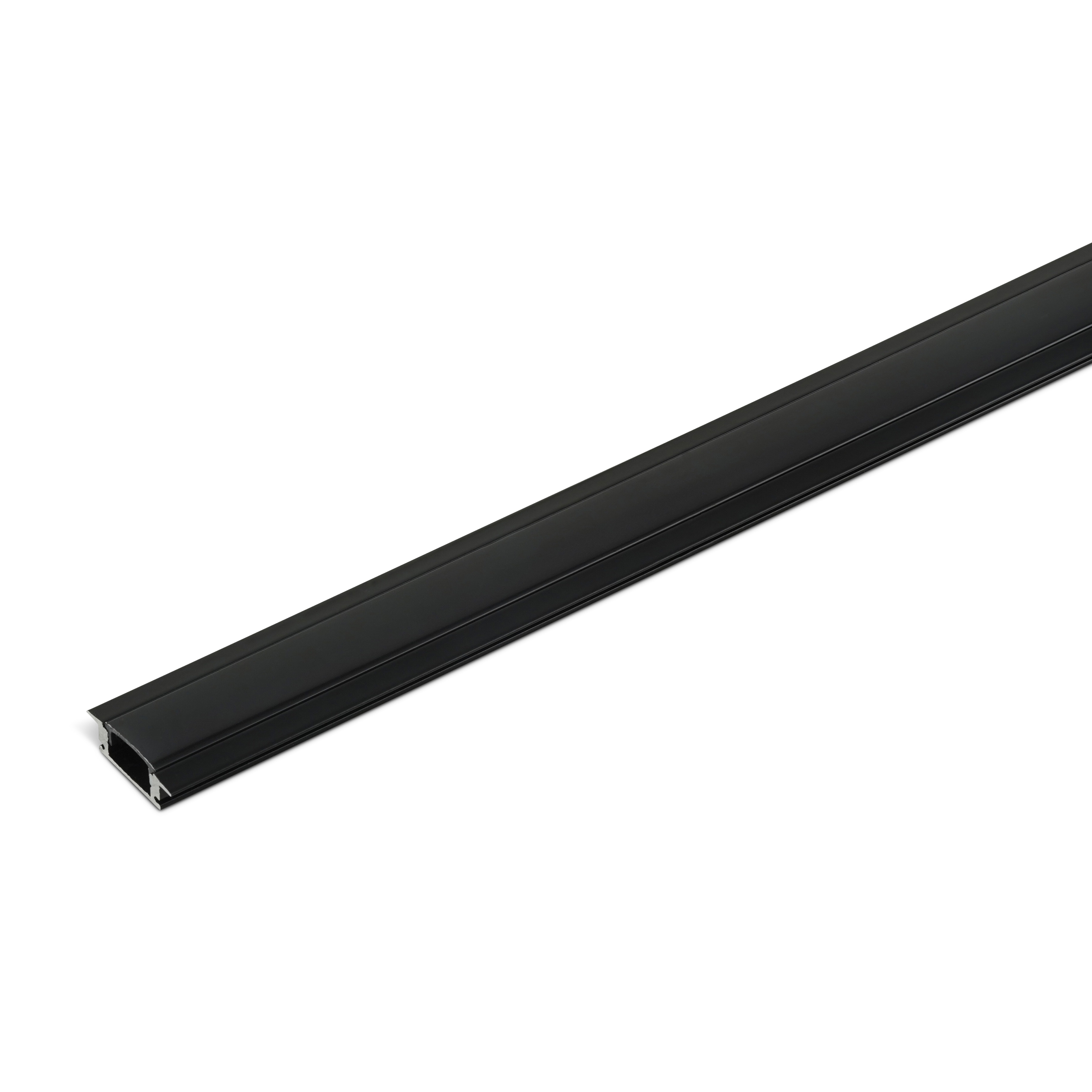 LED-Streifen Profil Einbau Schwarz 2,5 Meter Komplett für Akzentbeleuchtung