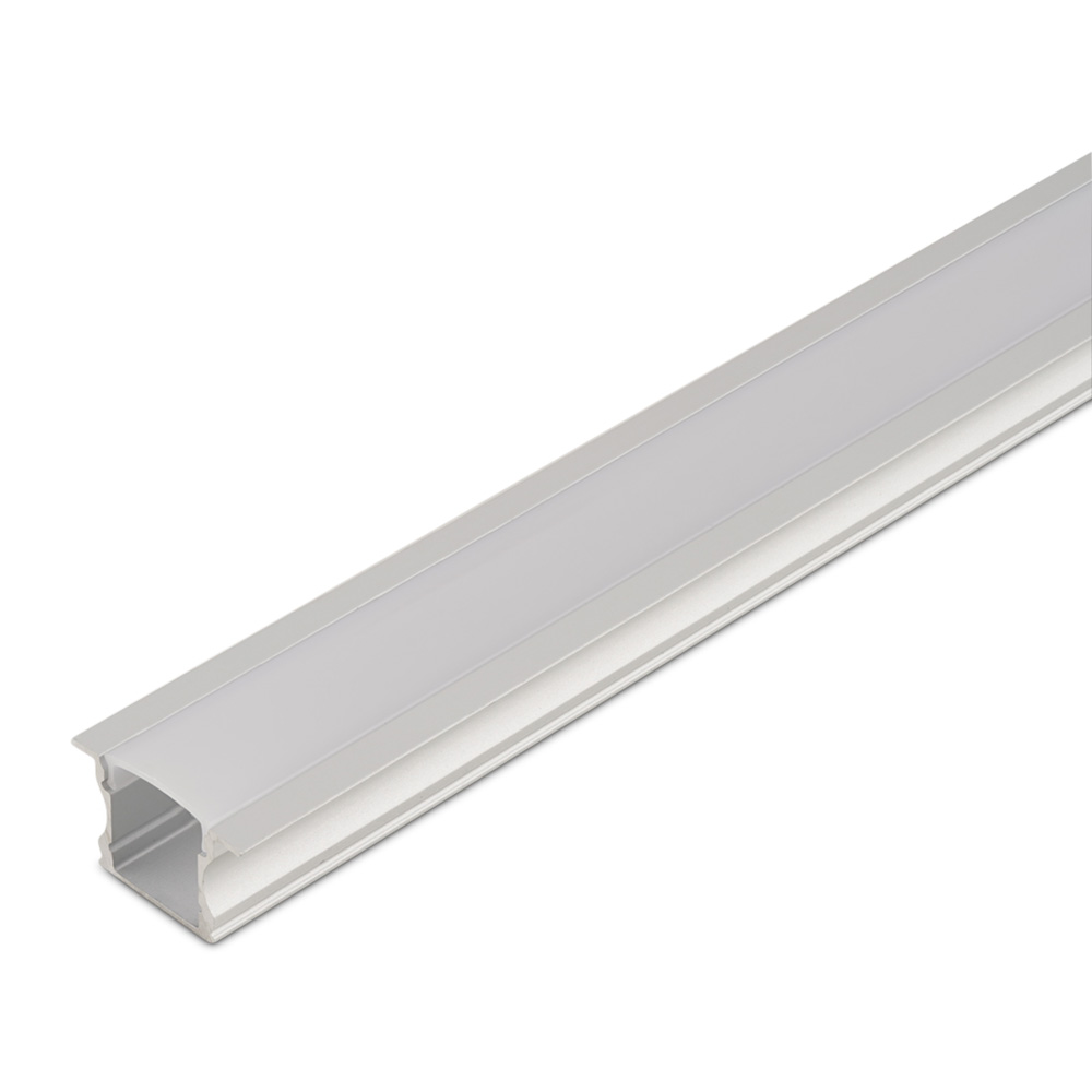 LED-Streifen Profil 2,5m Einbau Hoch komplett für Akzentbeleuchtung