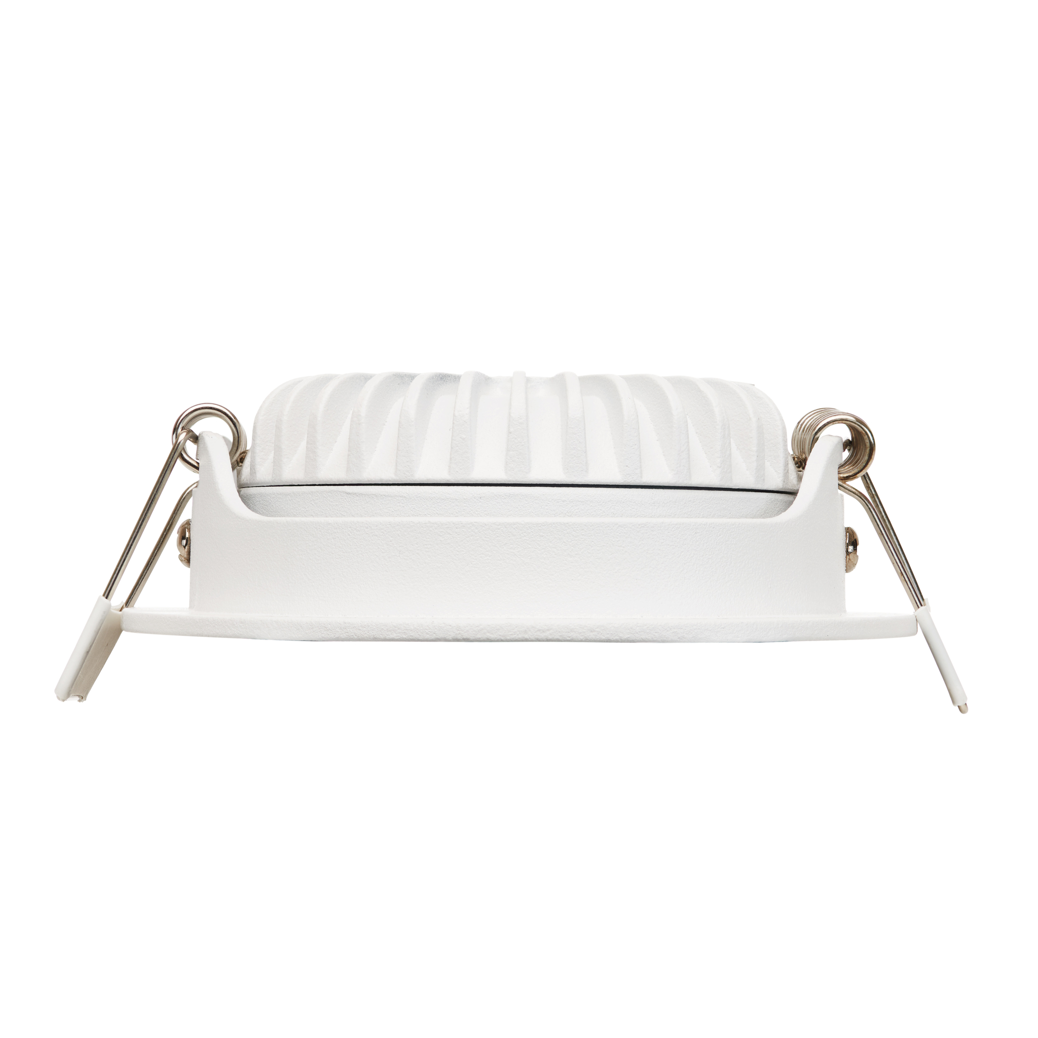 Rückseite des LED-Einbauspots Vivaro mit sehr geringer Einbautiefe von 23 mm und Aluminiumgehäuse