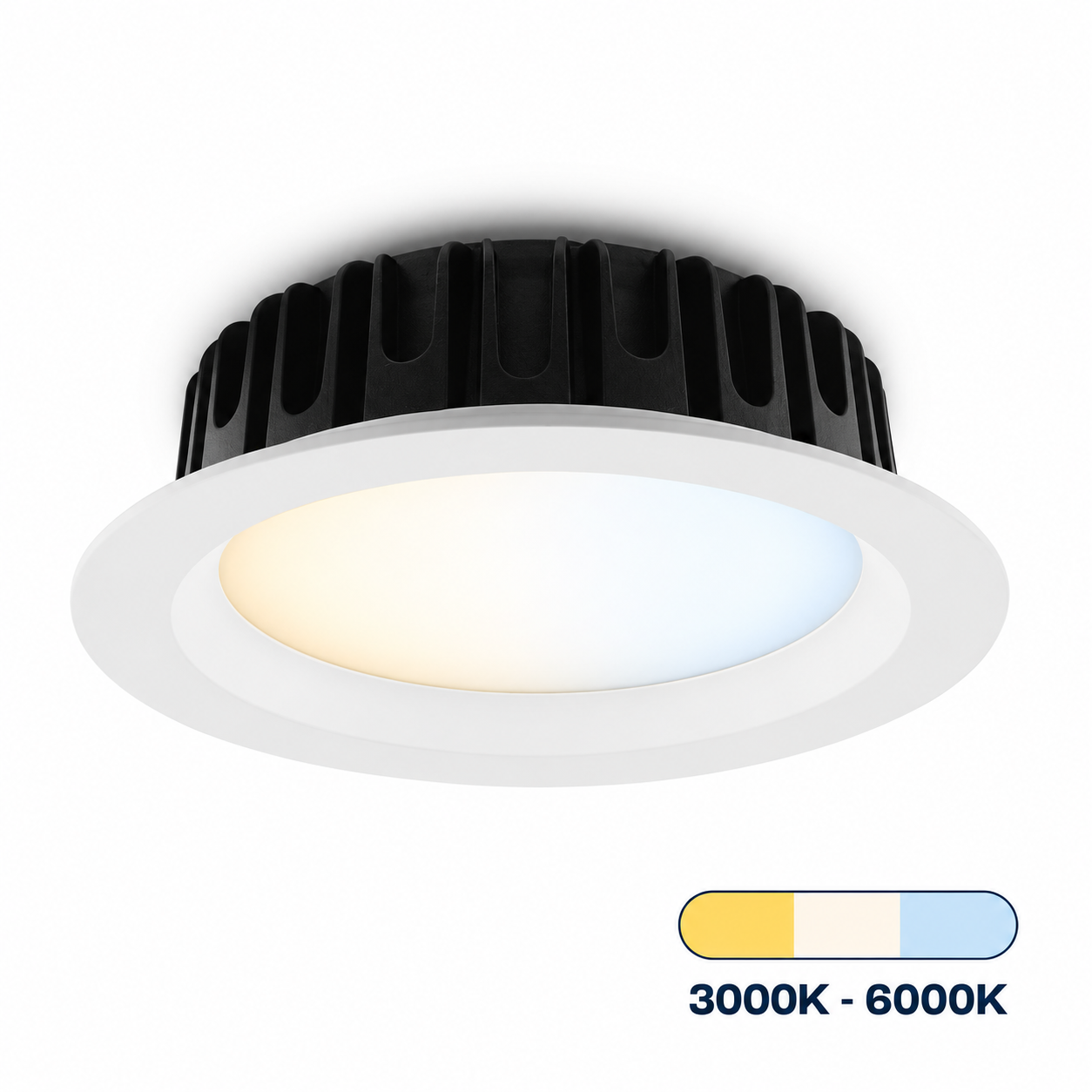Opti tri-color.png, inbouwspot, LED, warmwit, dimbaar, verlichting