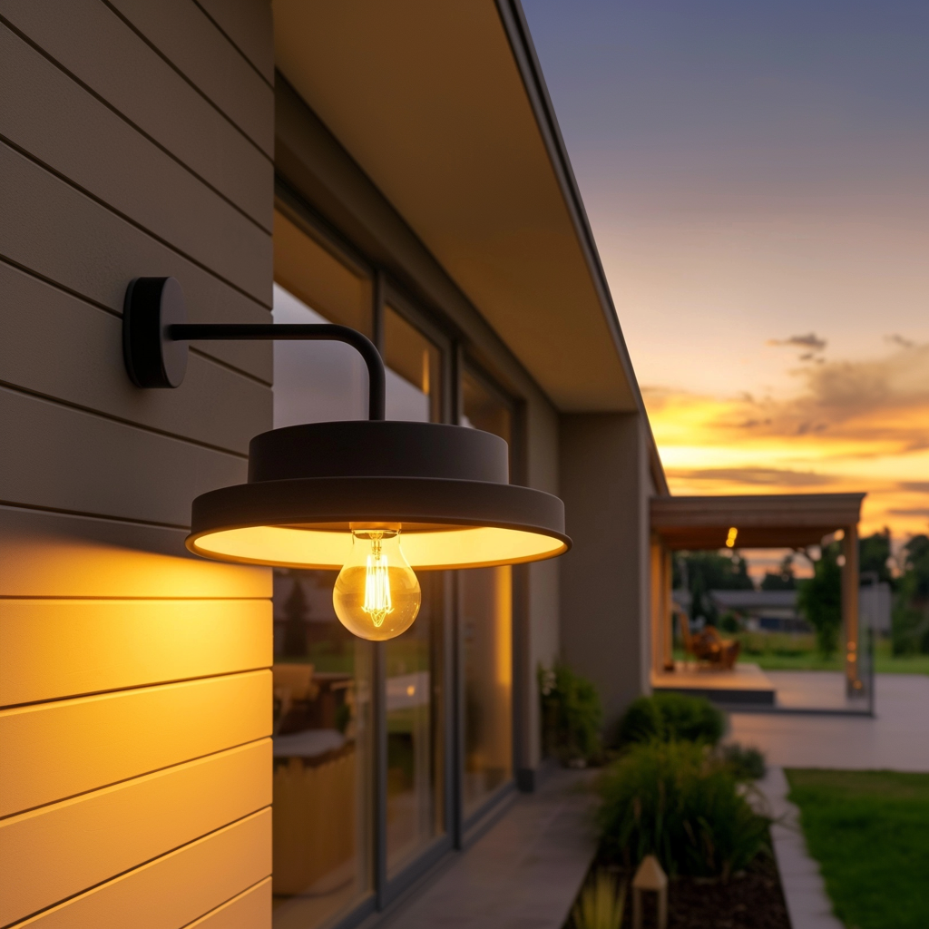 Solar LED-Wandleuchte Barna Schwarz für Wandbeleuchtung